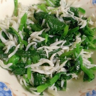 簡単！麺つゆでほうれん草としらすお浸し♪